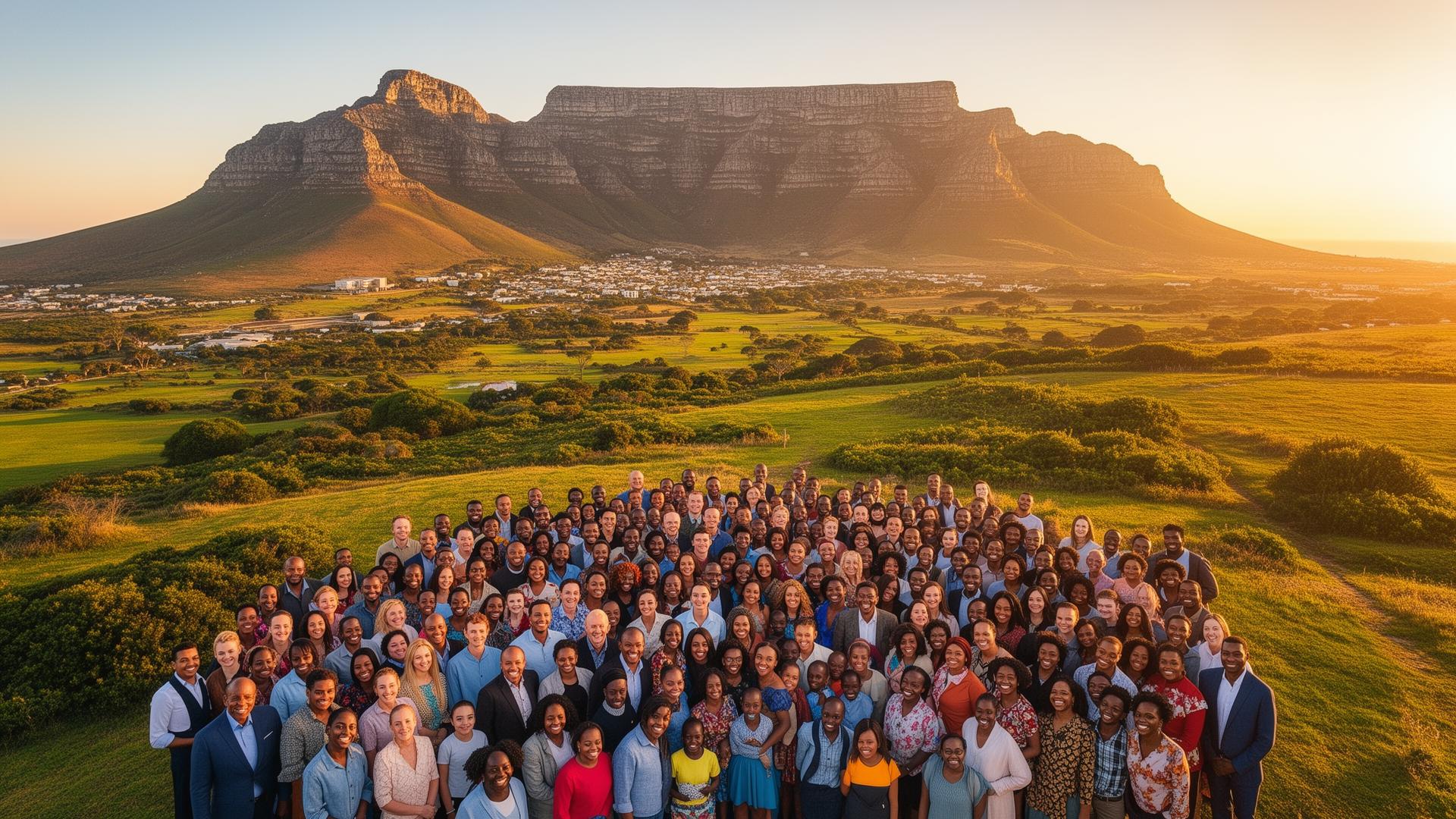 Diverse South African community united together